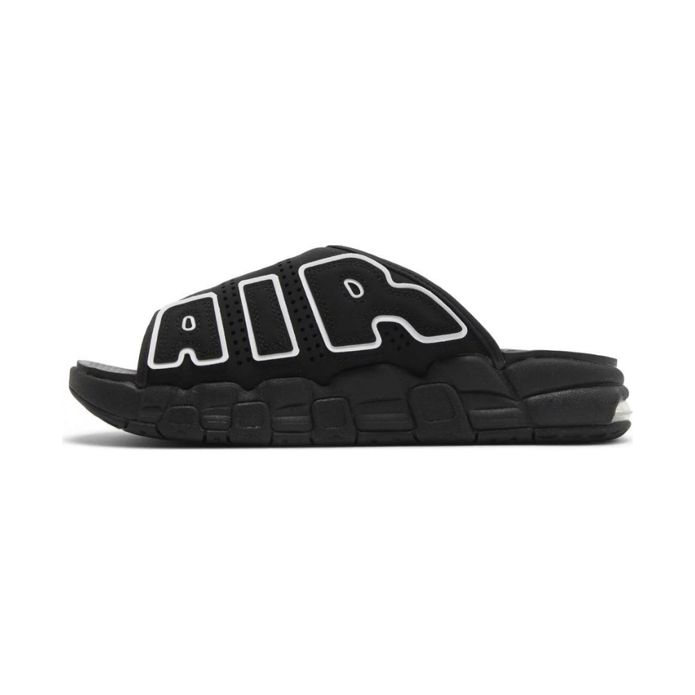 Nike Air More Uptempo Slide Black Black Sole - Droper