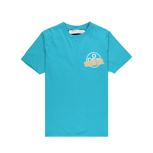 Camiseta Off-White Oversized Tape Arrows Petrol Blue