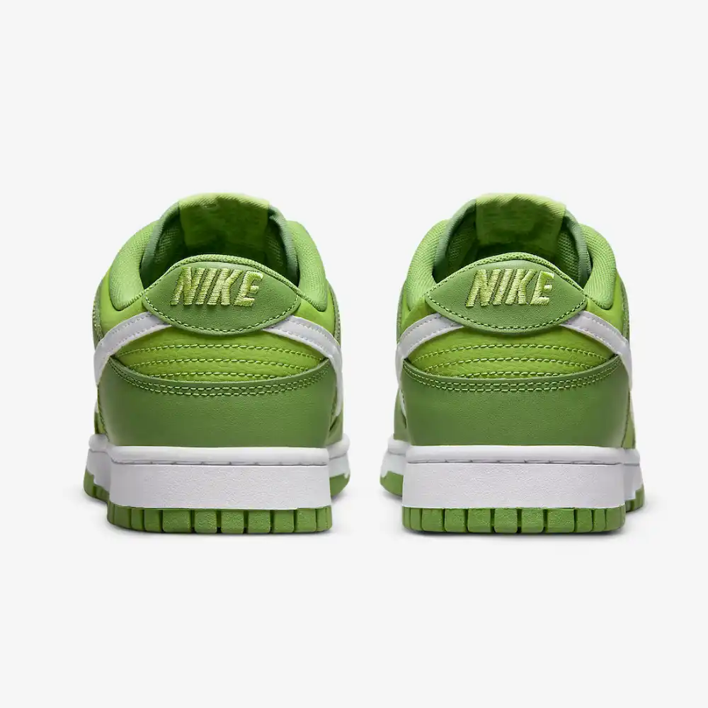 nike low dunk white green