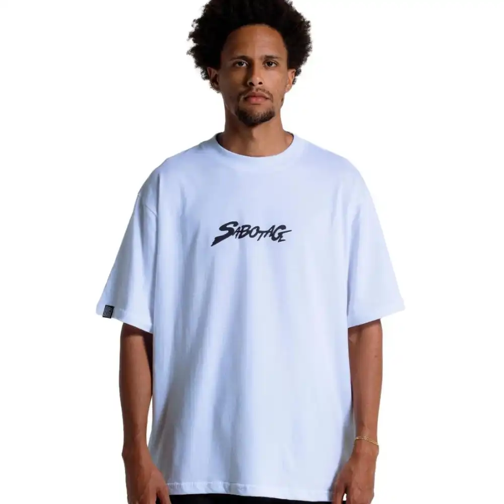 Sabotage x MVRK Camiseta 50 Anos Branca - Droper