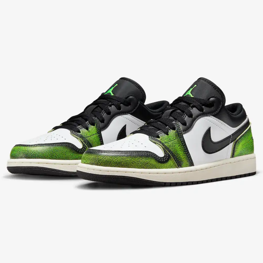 electric green gym red jordan 1