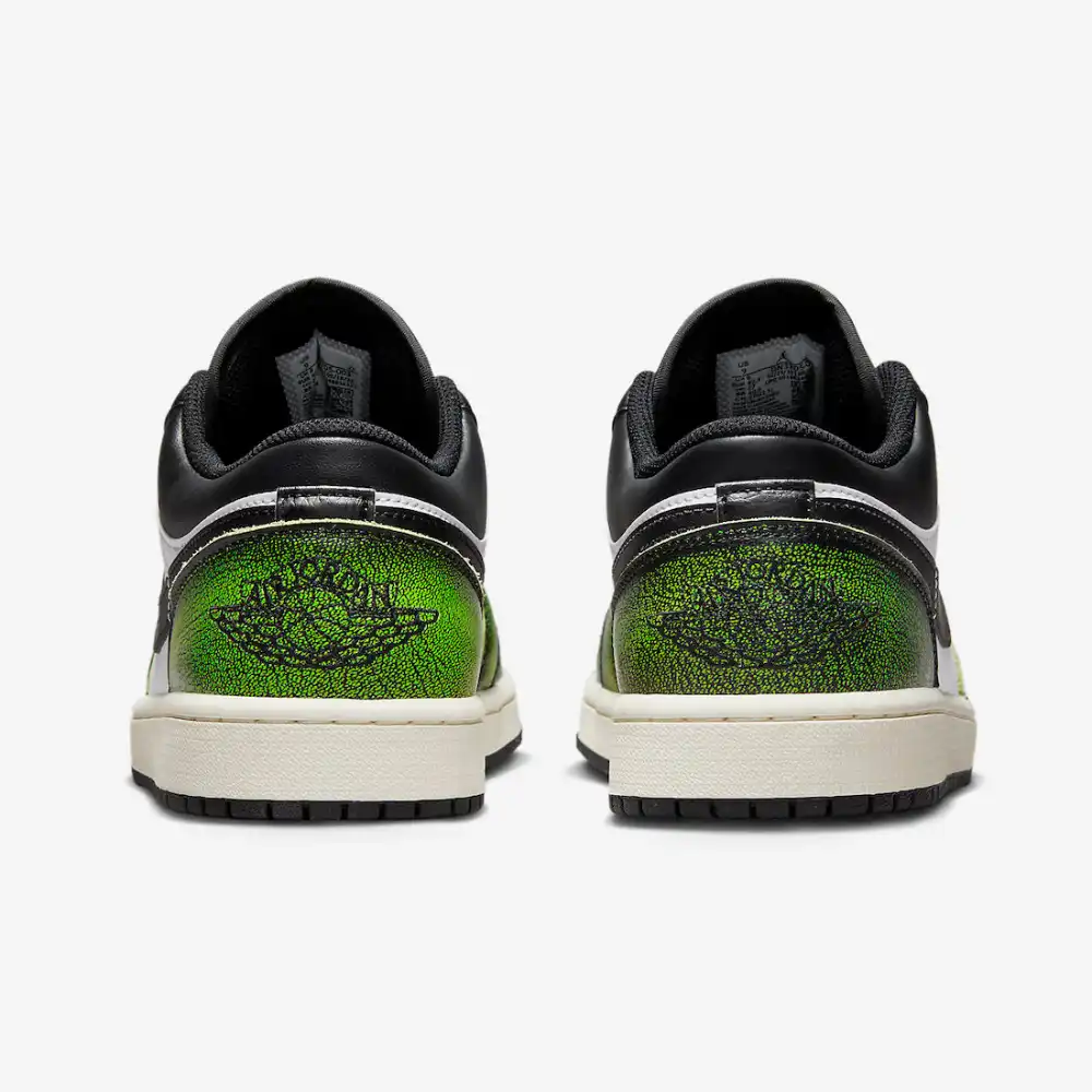 Air Jordan 1 Low Black Electric Green foto 4