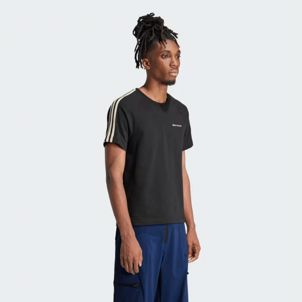  黒 サッカーシャツ Wales Bonner Wales Bonner x adidas Camiseta Statement Graphic Black - Droper