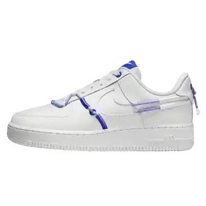 Nike Air Force 1 White and Safety Orange