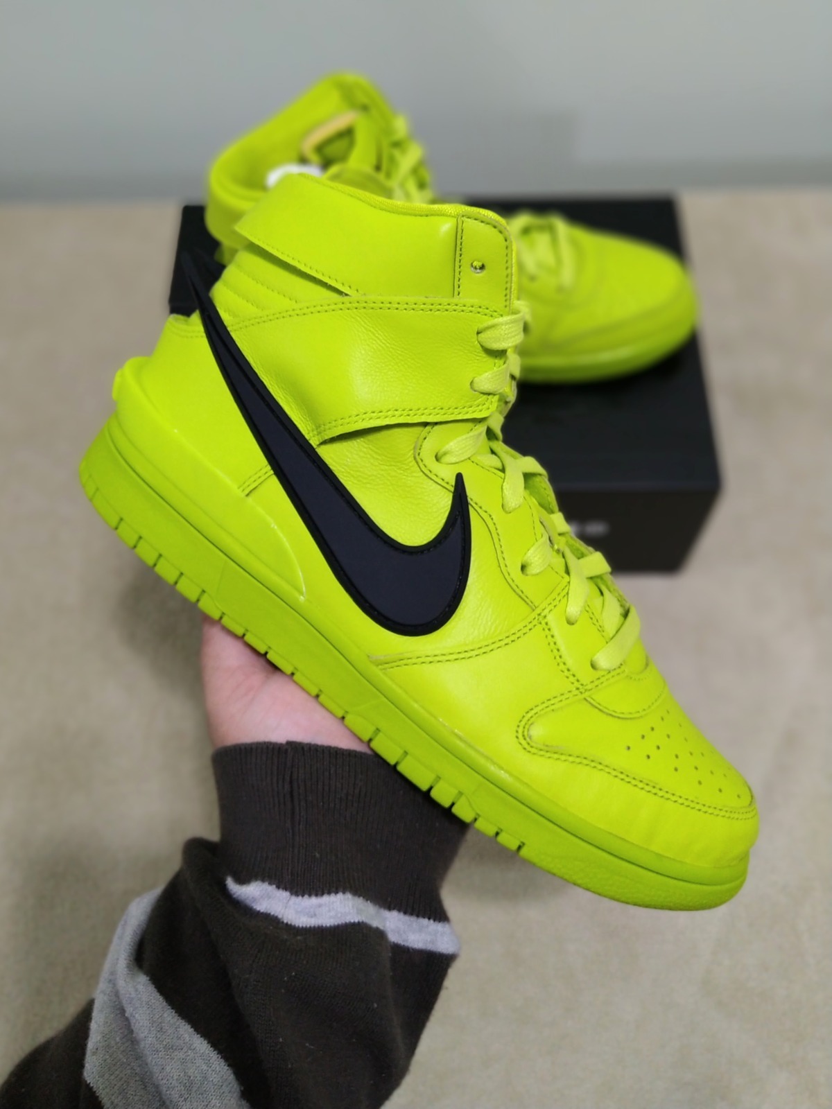 nike ambush dunk lime green