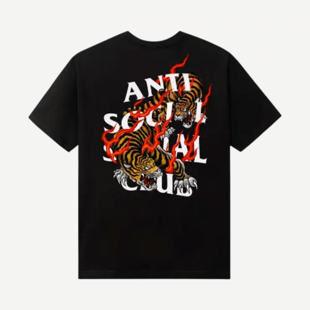 Camiseta Anti Social Social Club Tiger Blood Black foto 1