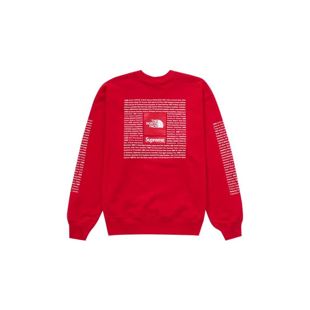 The North Face x Supreme Crewneck Red - Droper