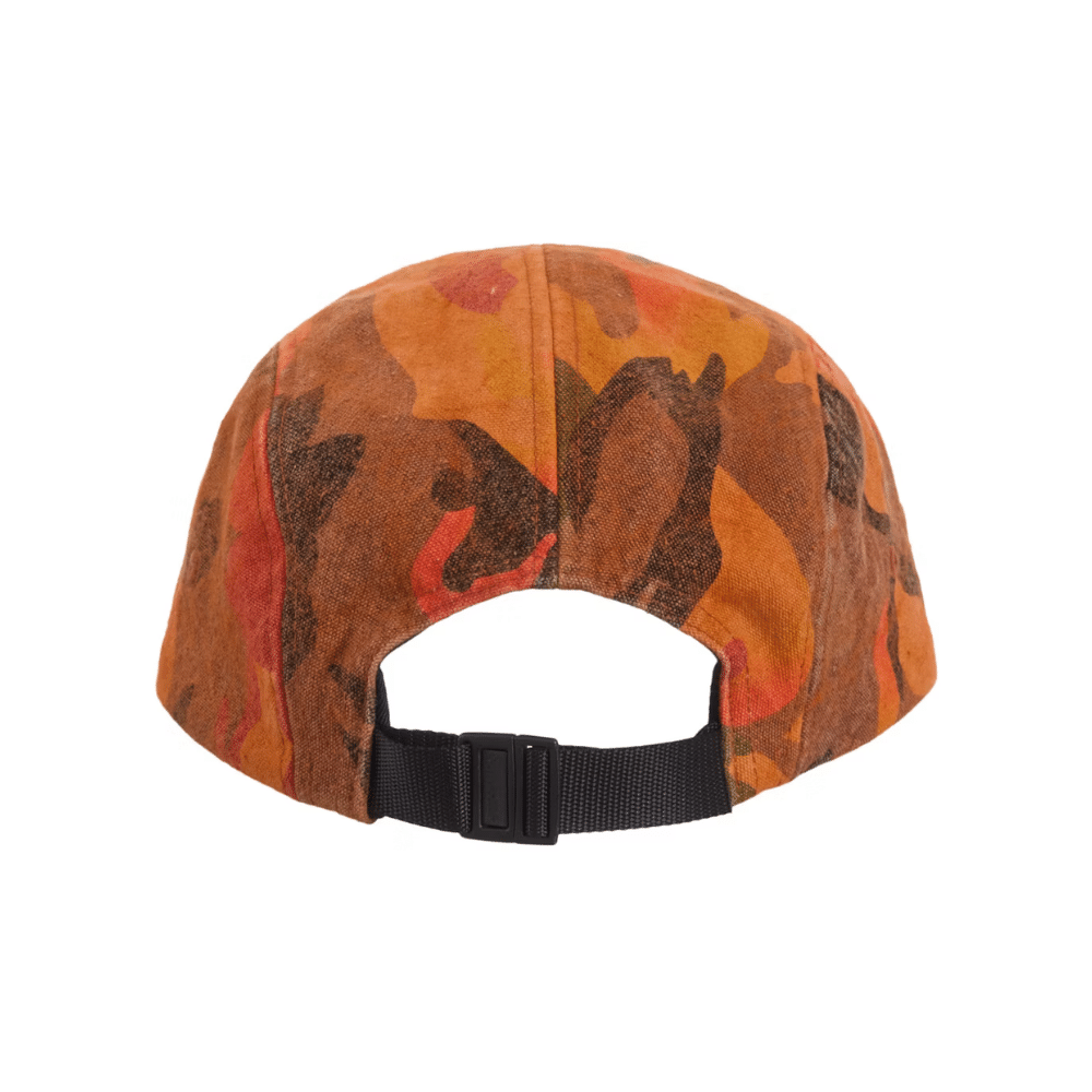Boné Supreme Washed Canvas Camp Orange Camo foto 1