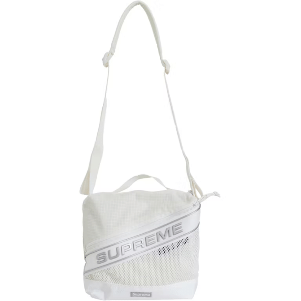 Shoulder Bag Supreme Logo White - Droper