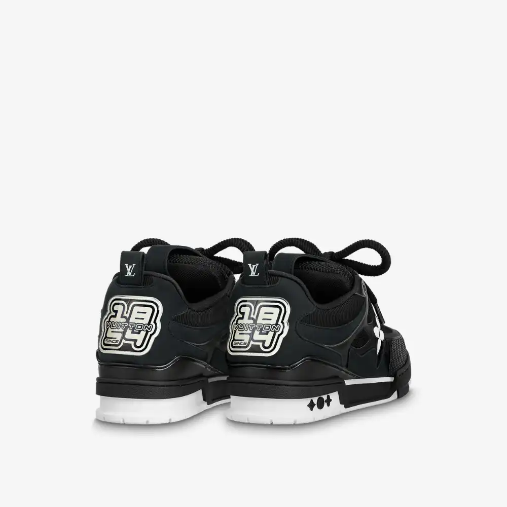Louis Vuitton LV Skate Sneaker Black White Foto 3