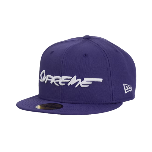 Futura x Supreme x New Era Boné 59Fifty Fitted Dark Purple