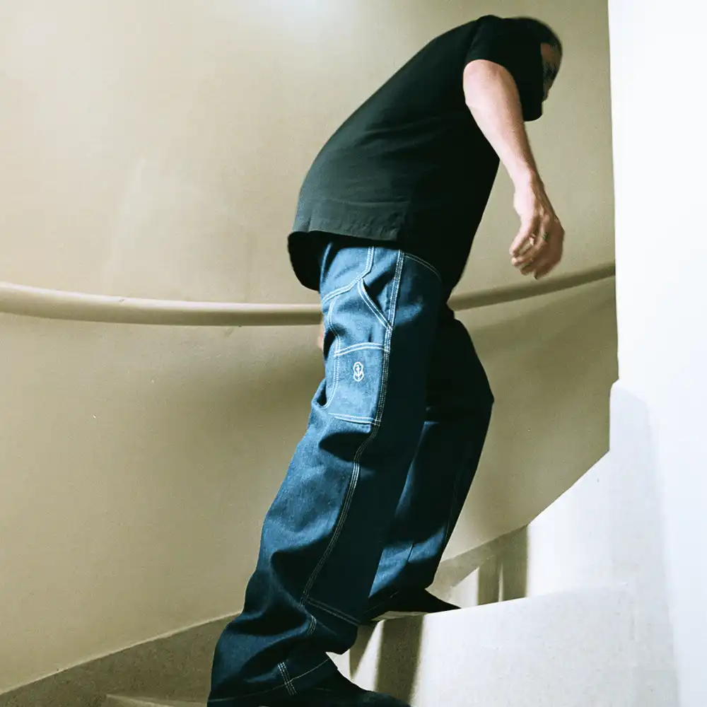 Calça TUPODE Jeans Double Knee Carpinteiro Raw - Droper