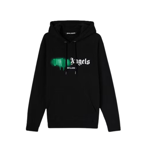 Moletom Palm Angels Milano Sprayed Black Green