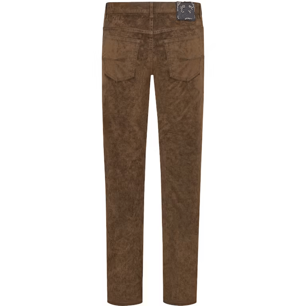 Cactus Jack x Dior Calça Jeans Slim-Fit Mocha Brown - Droper