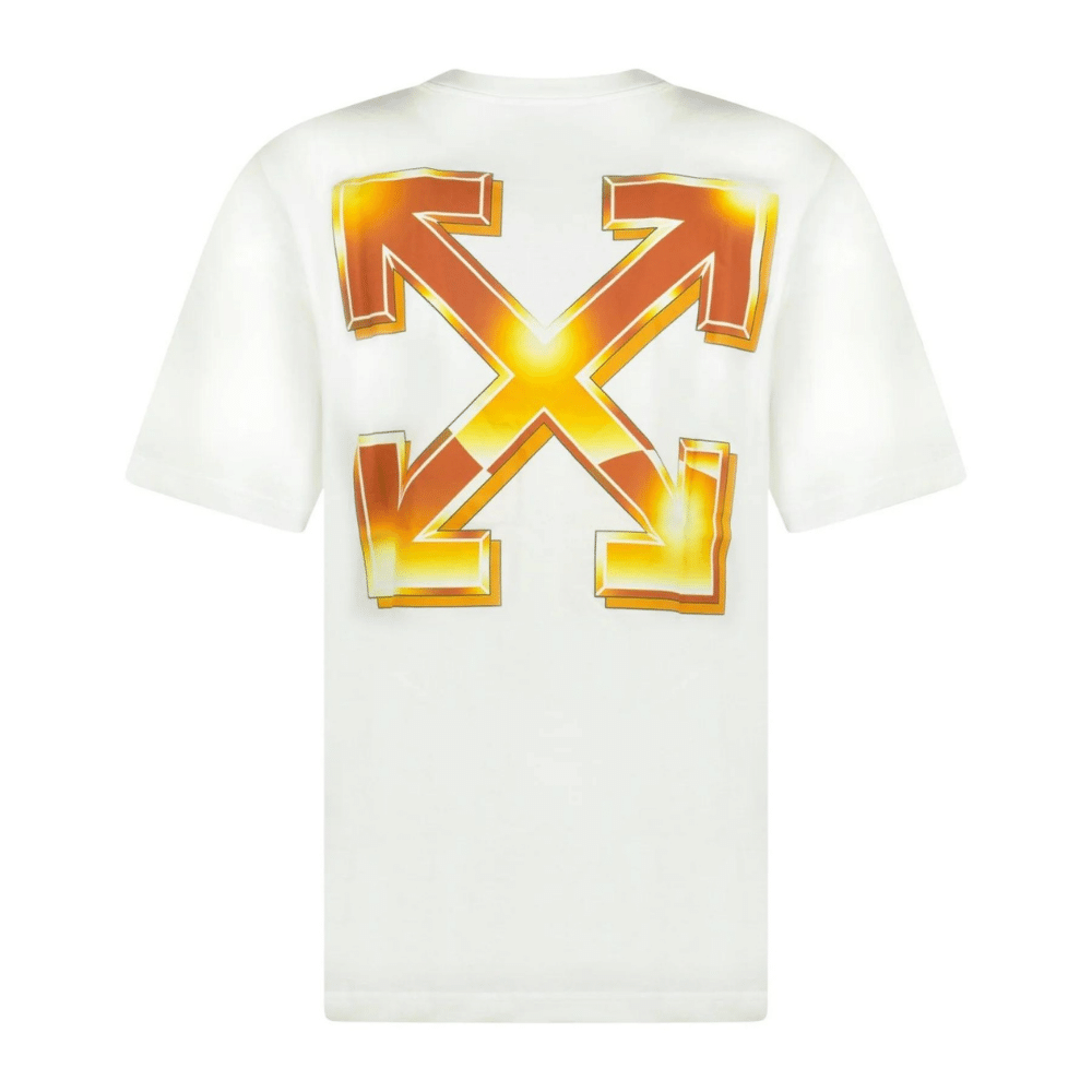 Camiseta Off-White Gold Metal Arrow White