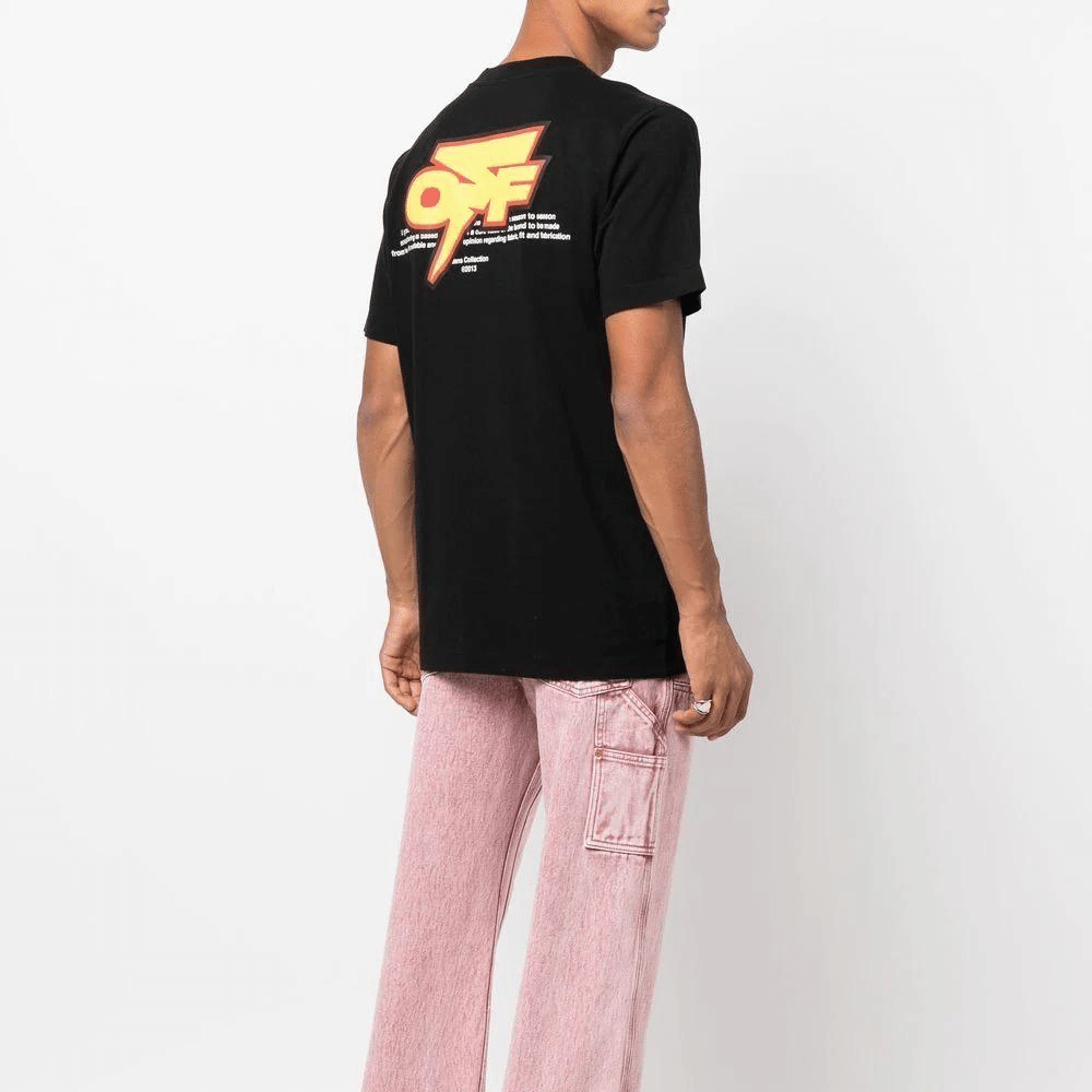 Camiseta Off-White Thunder Stable Skate Black foto 3