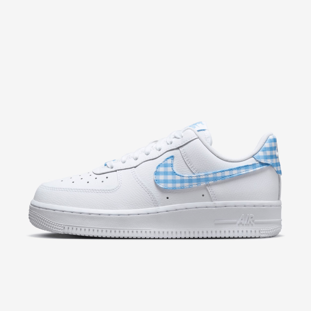 Nike Air Force 1 Low Blue Gingham foto 1