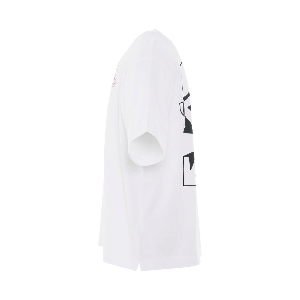 Camiseta Off-White Graffiti Outline Over Skate Fit White foto 2