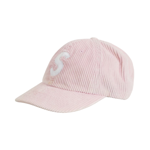 Boné Supreme Corduroy S Logo 6-Panel Light Pink - Droper