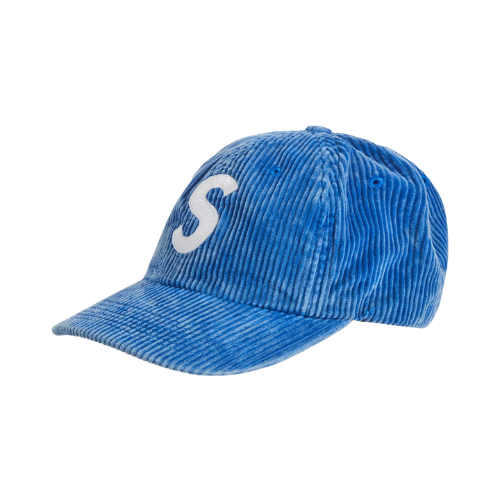 Boné Supreme Corduroy S Logo 6-Panel Royal