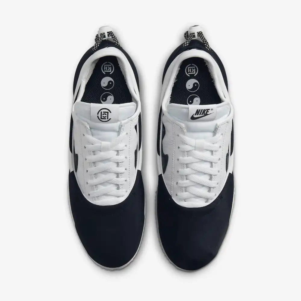 CLOT x Nike Cortez Black White foto 2