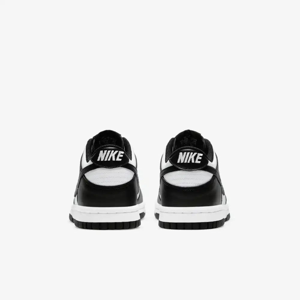 kids' nike dunk low gs white black