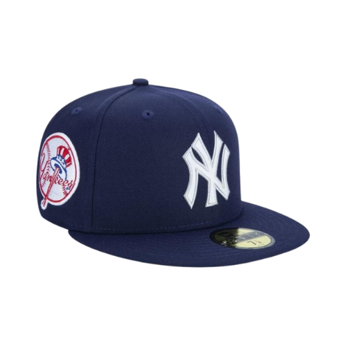 Aimé Leon Dore x New Era Boné Yankees Melton Wool Fitted Navy - Droper
