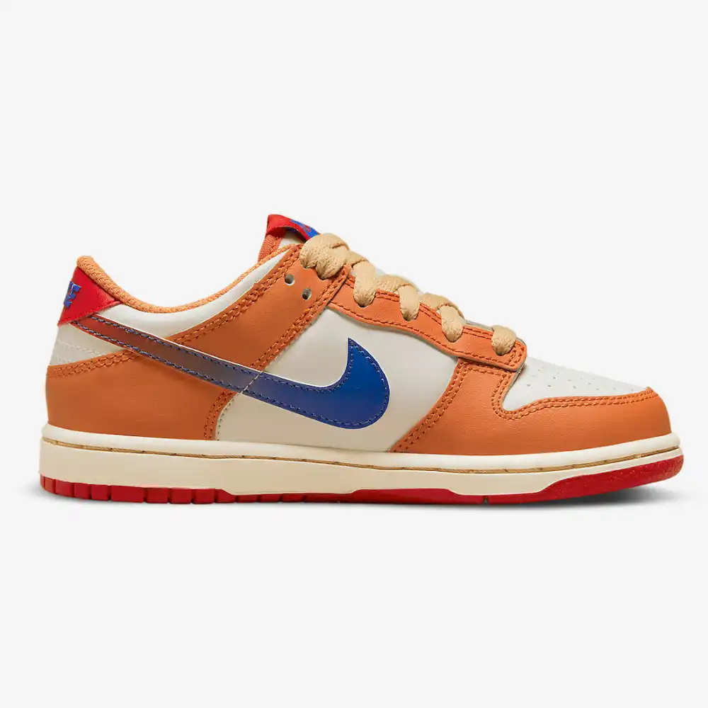 nike dunk low blue and orange