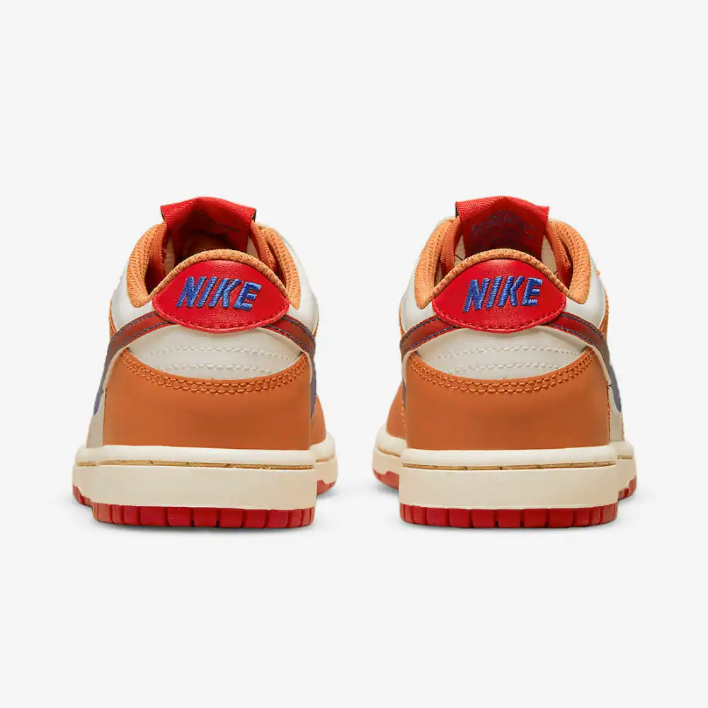 nike dunk low blue and orange