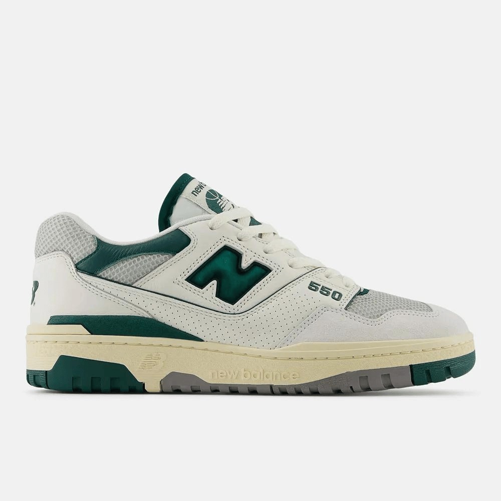 New Balance 550 Sea Salt Hunter Green foto 2