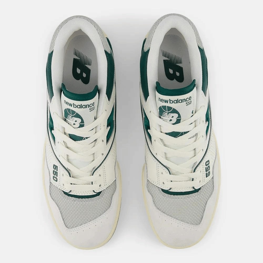 New Balance 550 Sea Salt Hunter Green foto 4