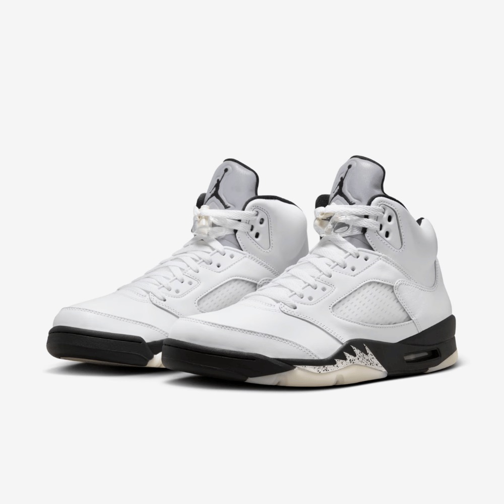Air Jordan 5 White and Black foto 2