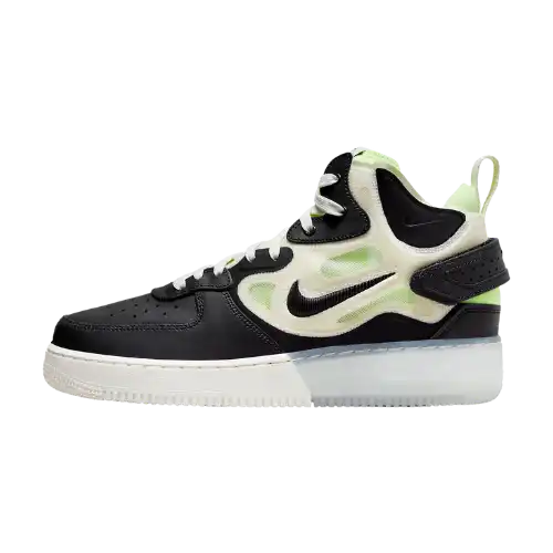 Nike Air Force 1 Mid React Black Neon - Droper