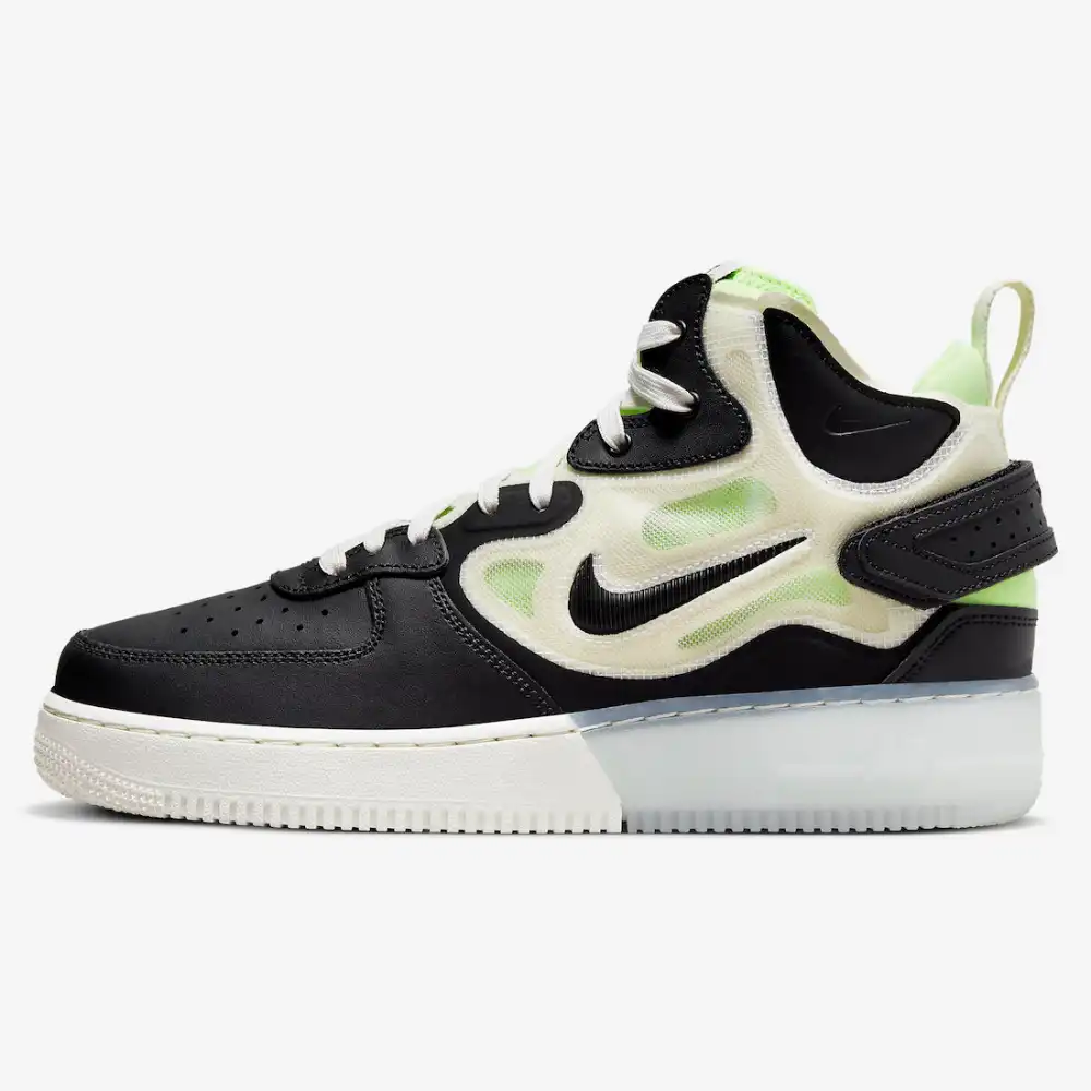 Black and green hot sale air force ones