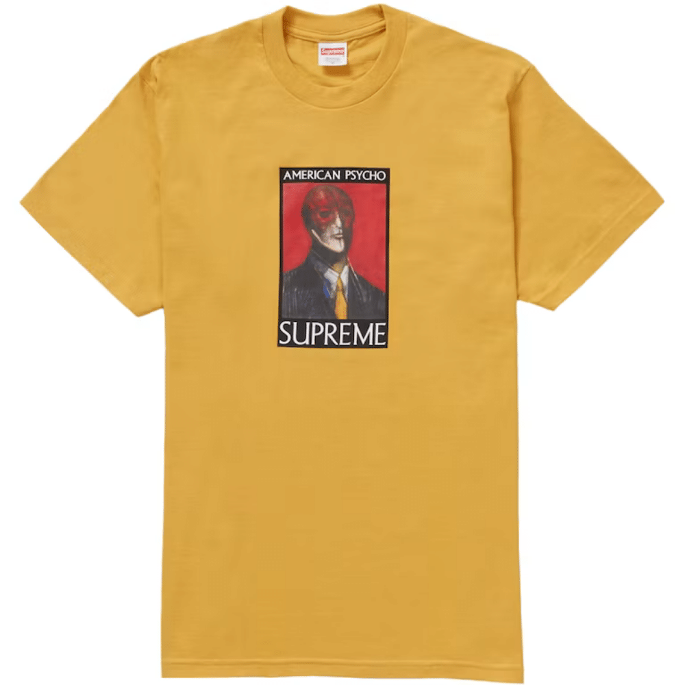 Camiseta Supreme American Psycho Mustard