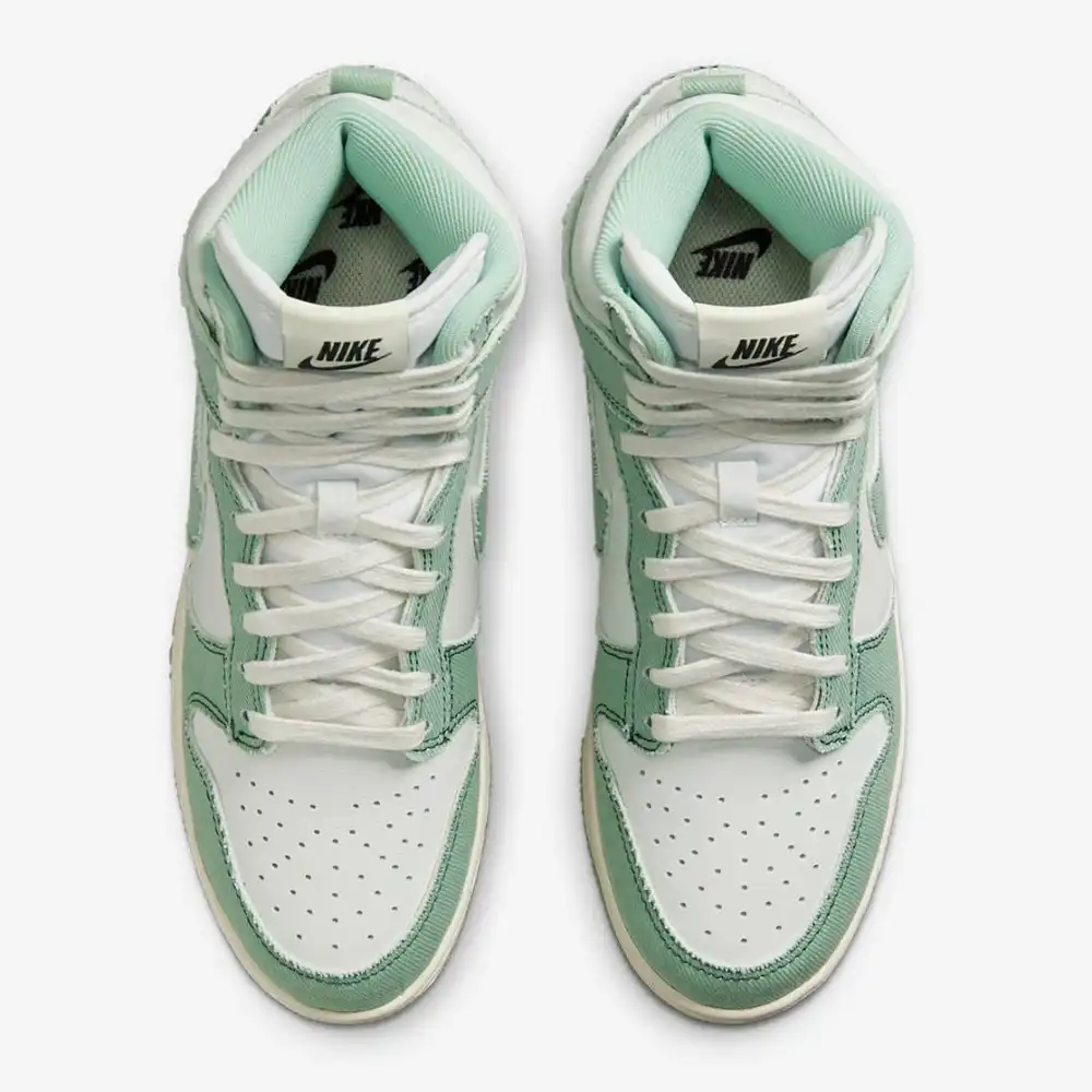 Nike Dunk High 1985 Green Denim foto 2