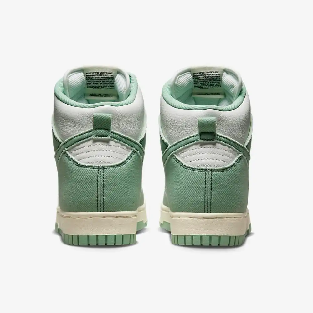 Nike Dunk High 1985 Green Denim foto 4