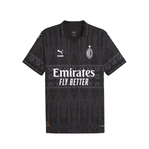 Pleasures x Puma Camisa AC Milan Jogador Masculina Black