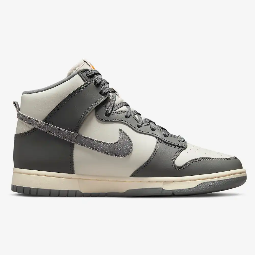 nike dunks high top grey